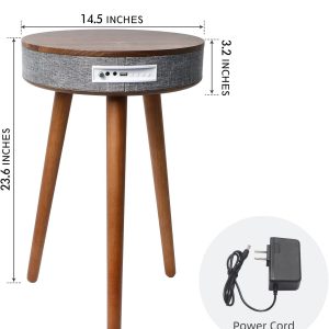 Round Smart End Table